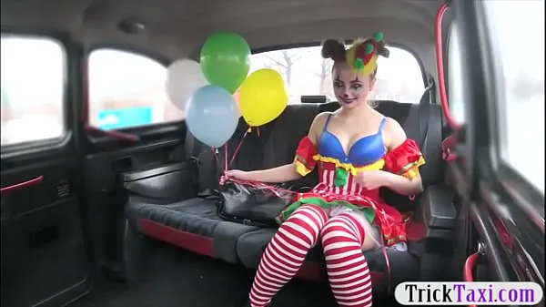 HD Gal in clown costume fucked by the driver for free fare top Tube