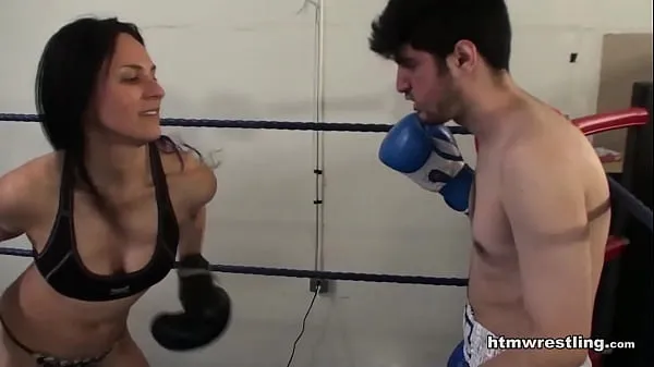 HD Femdom Boxing Beatdown of a Wimp top Tube