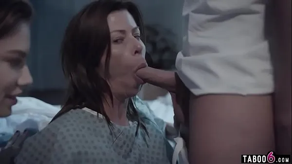 HD Huge boobs troubled MILF in a 3some with hospital staff top Tube