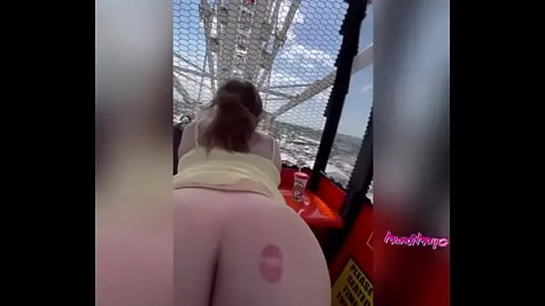 HD Slut get fucks in public on the Ferris wheel top Tube