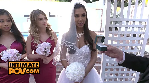 HD itsPOV - Wedding night fuck foursome with Gianna Dior, Kristen Scott and Jade Kush ٹاپ ٹیوب