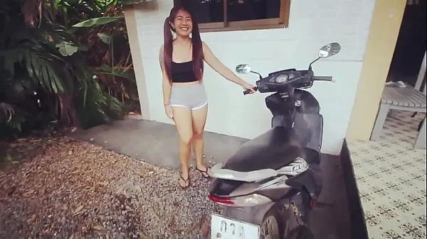 HD Black Thai Affair" 黑色的 泰国 事件 Super Thicc ass Asian girl next door w/ big tits & pigtails gets her Honda scooter fixed by black dude and gives up the pussy with ease (Part 1 top Tube