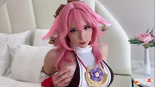 HD Yae Miko from the Genshin Impact Deepthroat, Facesitting and Rough Fucks with Me top Tube