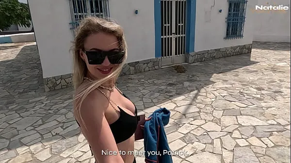 HD Dude's Cheating on his Future Wife 3 Days Before Wedding with Random Blonde in Greece felső cső