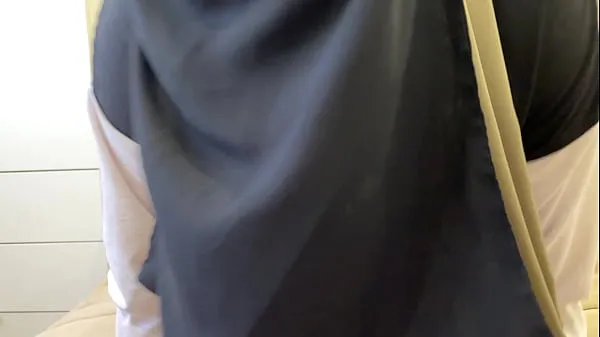 HD Syrian stepmom in hijab gives hard jerk off instruction with talking top Tube