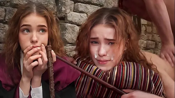 HD ERECTO ! - Hermione´s First Time Struggles With A Spell - NoLube top Tube
