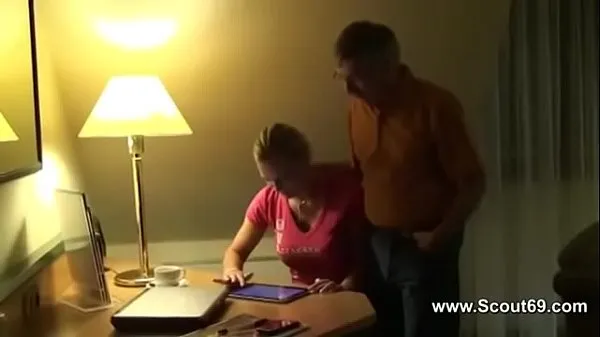 HD German Step Old Men and her Cum On Big Tits top Tube